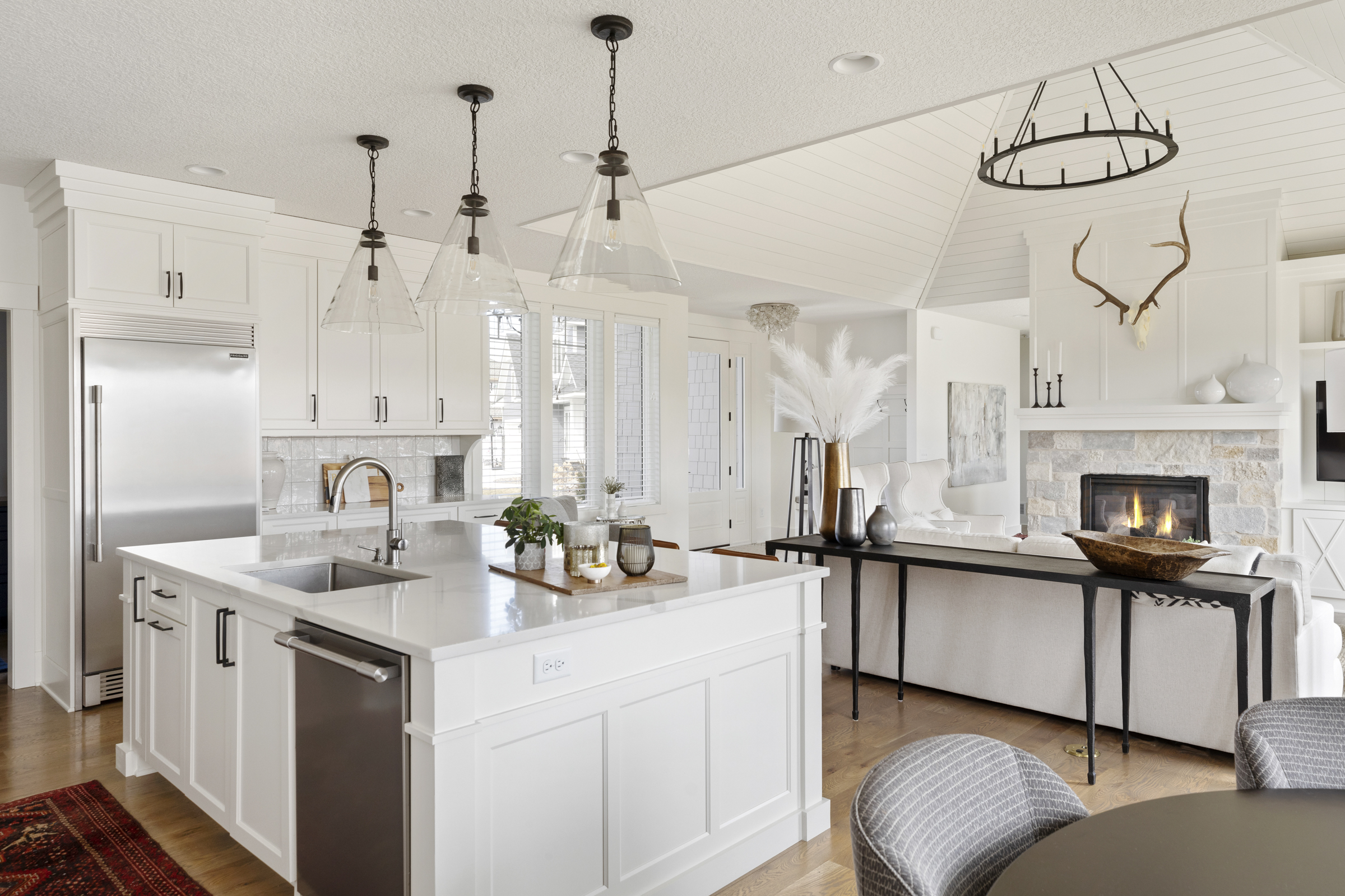 Kitchen, Front Entry, Great Room, Family Room